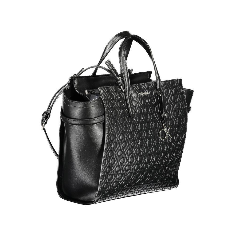 Calvin Klein Black Polyester Women Handbag CA-38144