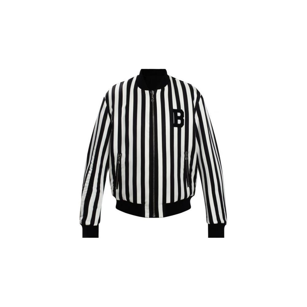 Balmain Black Polyamide Jacket BA-15366-IT52 | XL