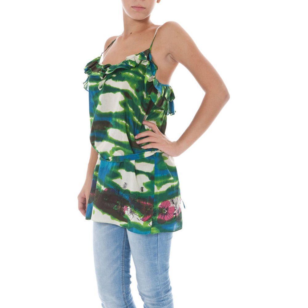 John Galliano Green Cotton Unisex Tank JO-2367-38