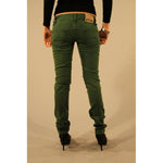 John Galliano Green Cotton Women Jean JO-2332-W28
