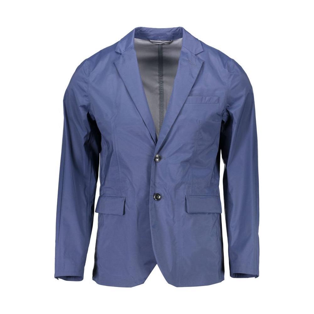 Gant Blue Nylon Men Jacket GA-3877-IT50 | L