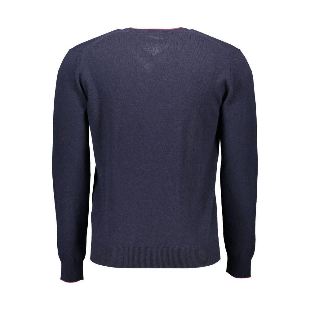 Harmont & Blaine Blue Wool Men Sweater HA-9415-XXL