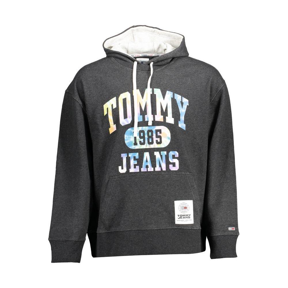 Tommy Hilfiger Black Cotton Mens Hoodie TO-10731-XXL