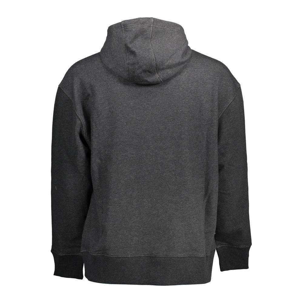 Tommy Hilfiger Black Cotton Mens Hoodie TO-10731-XXL