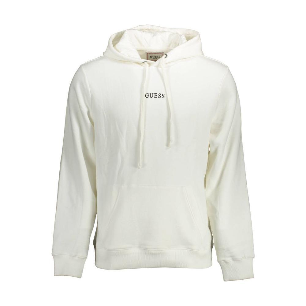 Guess Jeans White Cotton Men Sweater GU-10942-XXL