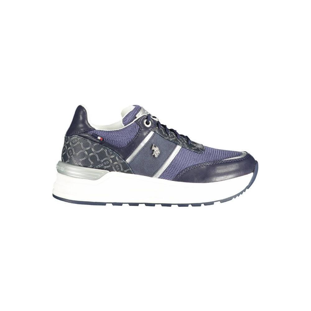 U.S. POLO ASSN. Blue Polyester Women Sneaker