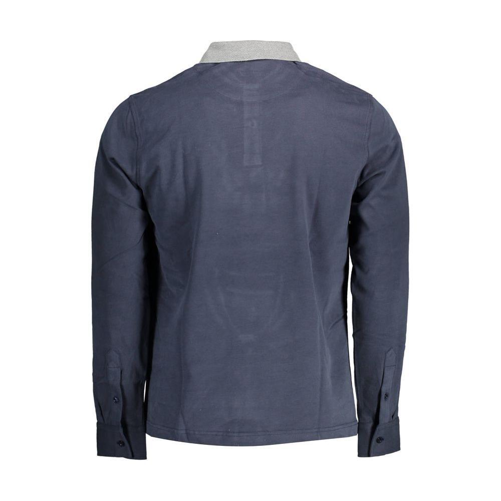 Harmont & Blaine Blue Cotton Men Polo Shirt HA-15047-S