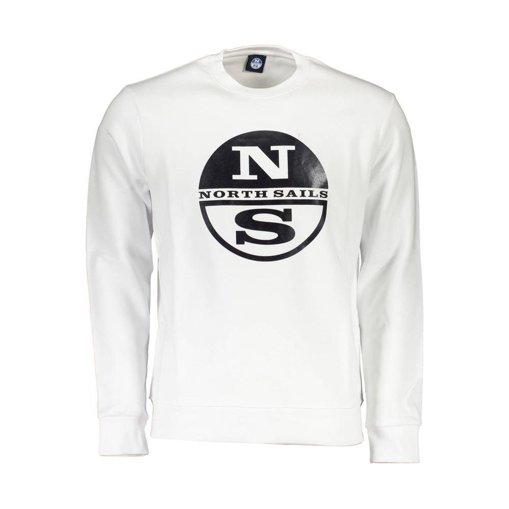 North Sails White Cotton Men Sweater NO-16063-XL