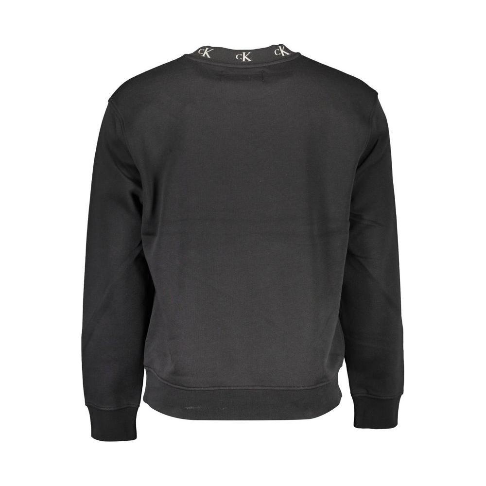 Calvin Klein Black Cotton Men Sweater CA-16530-XL