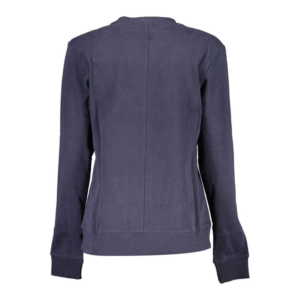 North Sails Blue Cotton Women Sweater NO-21631-XS
