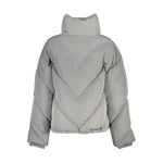 K-WAY Elegant Gray Long-Sleeved Jacket KW-22238-XS