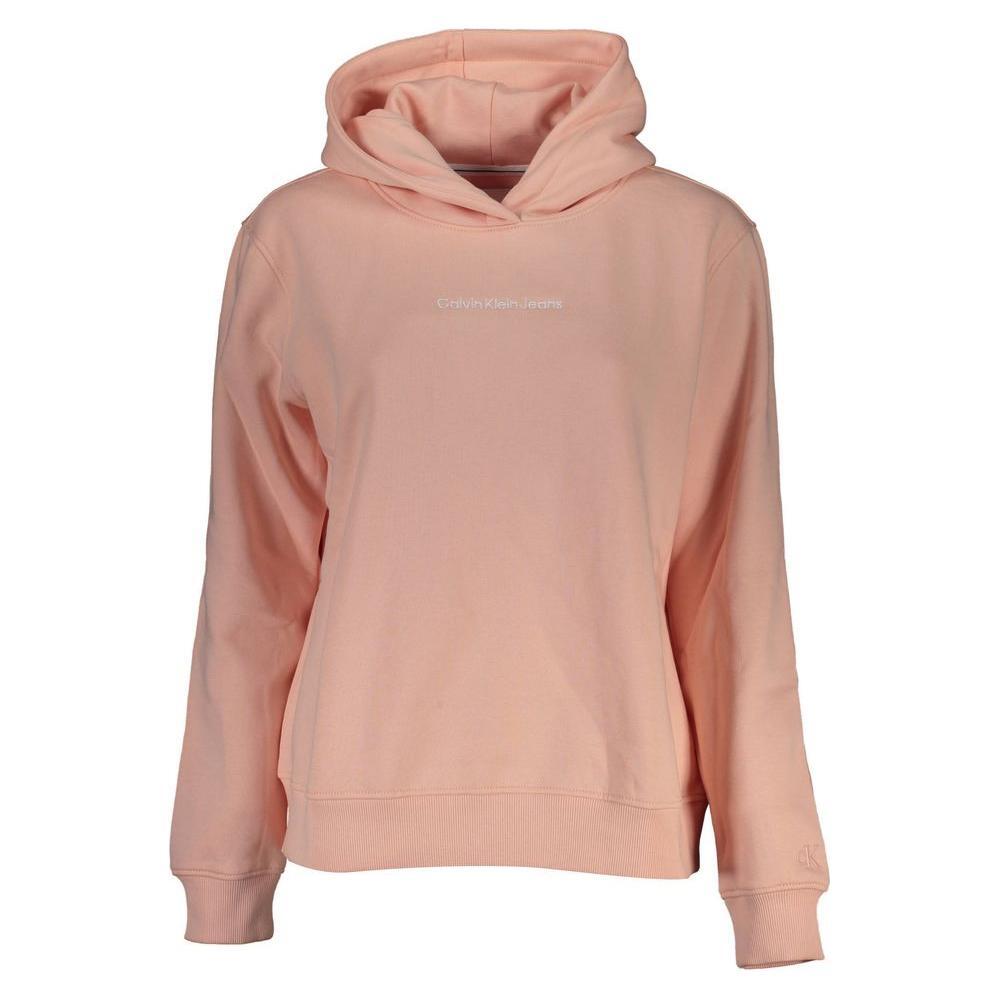Calvin Klein Chic Pink Hooded Fleece Sweatshirt CA-26131-L
