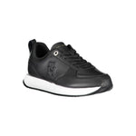 Tommy Hilfiger Black Leather Women Sneaker TO-26141-EU36/US6