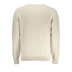 K-WAY Beige Crew Neck Cotton Sweater with Logo Detail KW-28818-XXL
