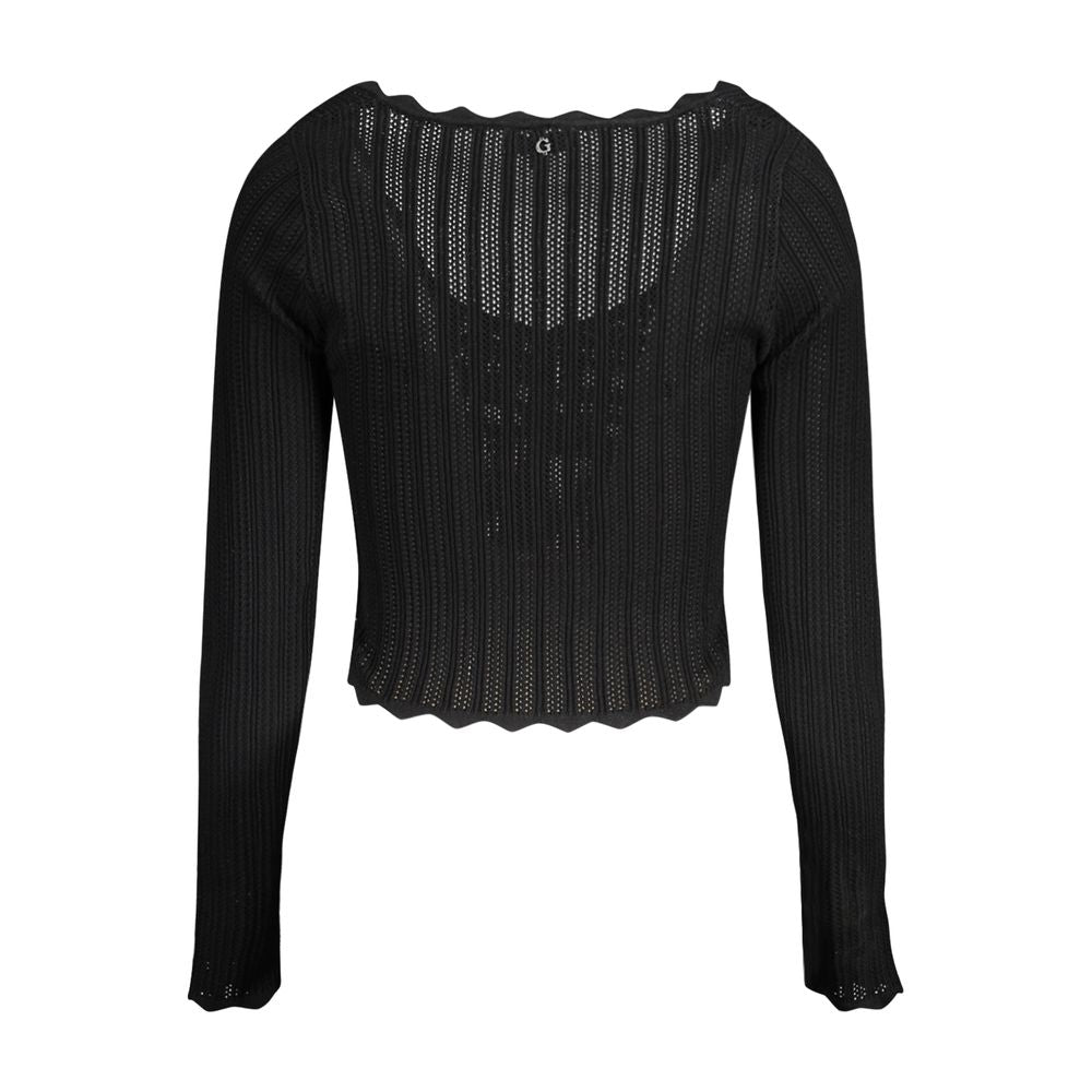 Guess Jeans Black Viscose Women Sweater GU-33729-M