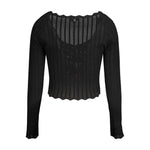 Guess Jeans Black Viscose Women Sweater GU-33729-M
