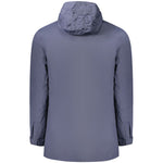 K-WAY Blue Polyamide Men Jacket KW-34210-XL