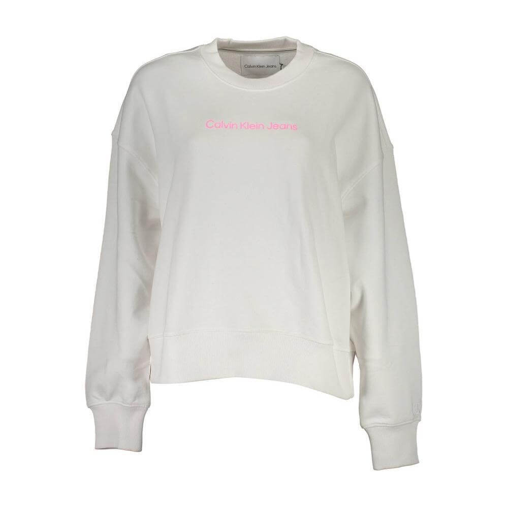 Calvin Klein White Cotton Sweater CA-37054-XL