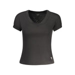Guess Jeans Black Polyester Women T-Shirt GU-35087-XS