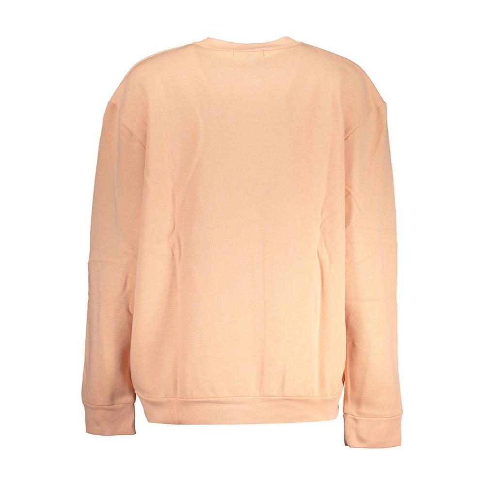 Cavalli Class Elegant Pink Fleece Crew Neck Sweater CA-28649-S
