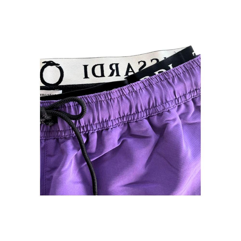 Trussardi Beachwear Purple Polyester Men's Swim Short TR-24812-M