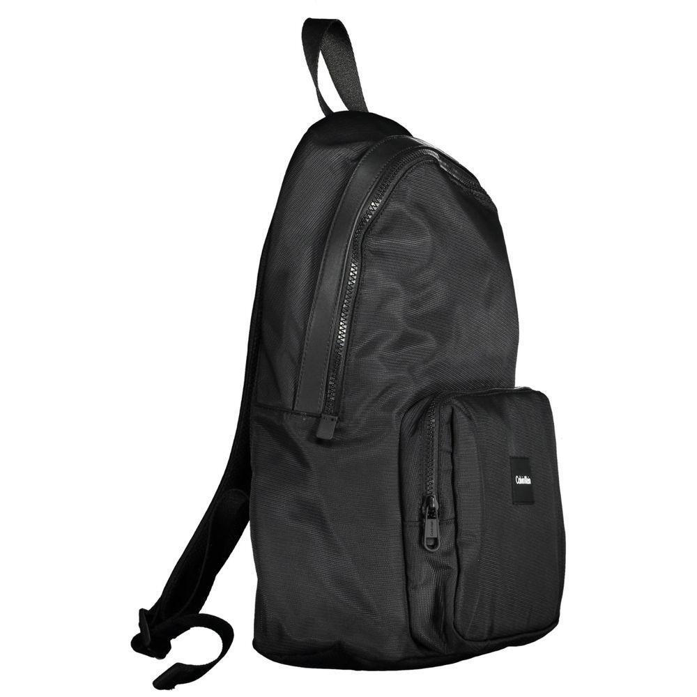 Calvin Klein Black Polyester Men Backpack CA-38177