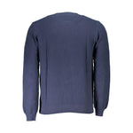 North Sails Blue Cotton Men Sweater NO-37187-S