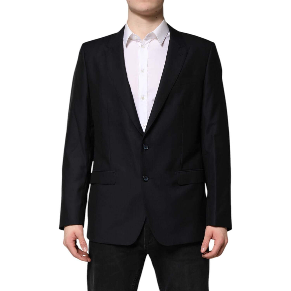 Dolce & Gabbana Dark Blue MARTINI Wool Blazer Coat Jacket KOS2341-52