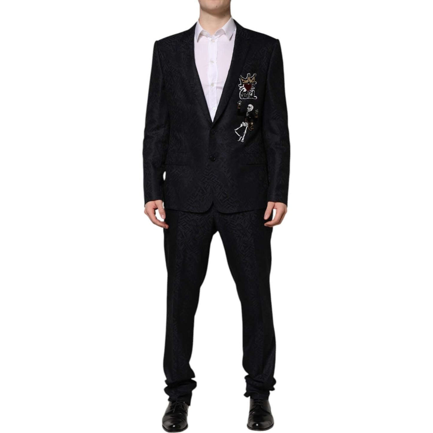 Dolce & Gabbana Black MARTINI King Skeleton 2 Piece Suit KOS2327-52