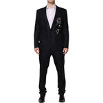 Dolce & Gabbana Black MARTINI King Skeleton 2 Piece Suit KOS2327-52