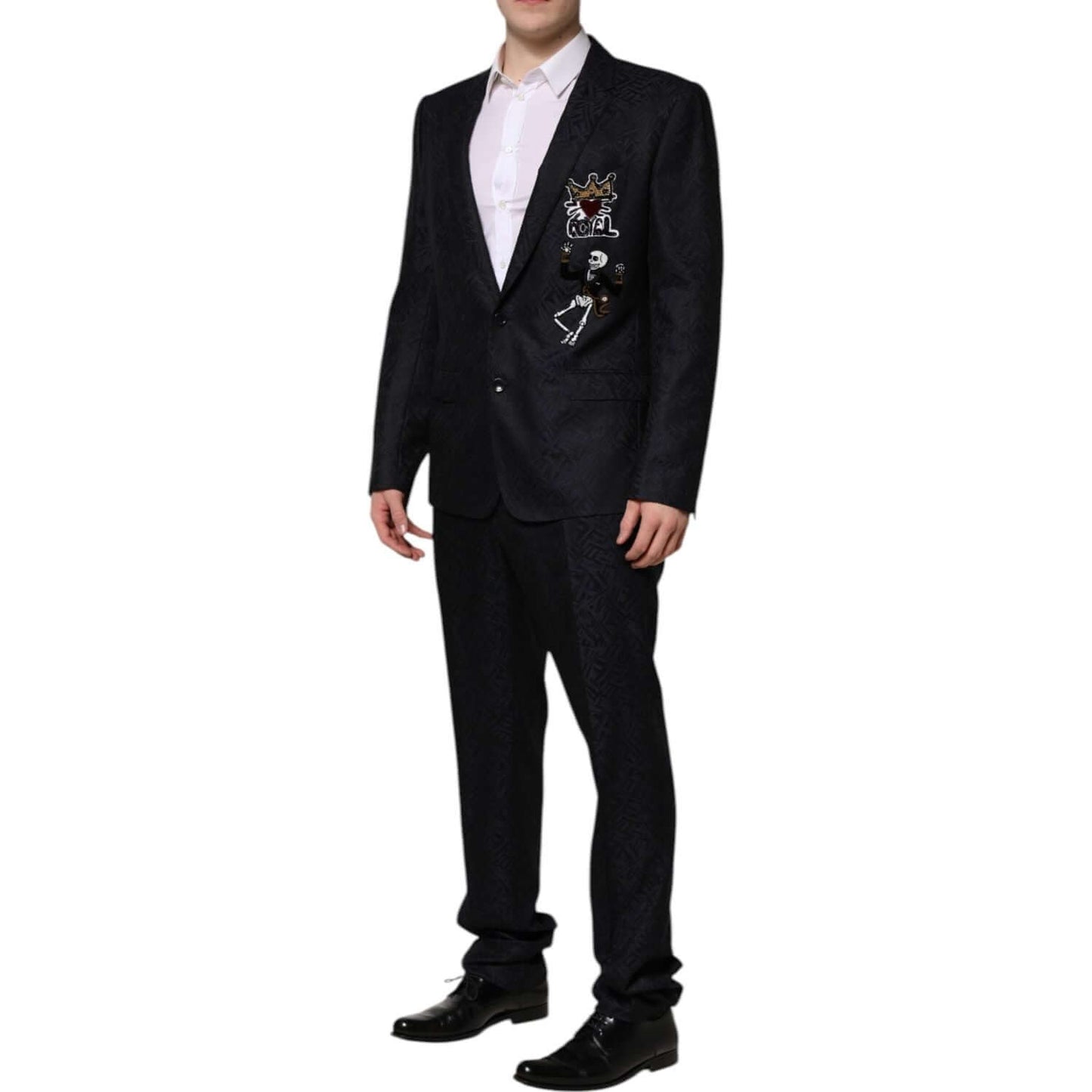 Dolce & Gabbana Black MARTINI King Skeleton 2 Piece Suit KOS2327-52