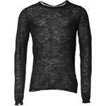 Dolce & Gabbana Black Polyester Crew Neck Pullover Sweater TSH90536-52