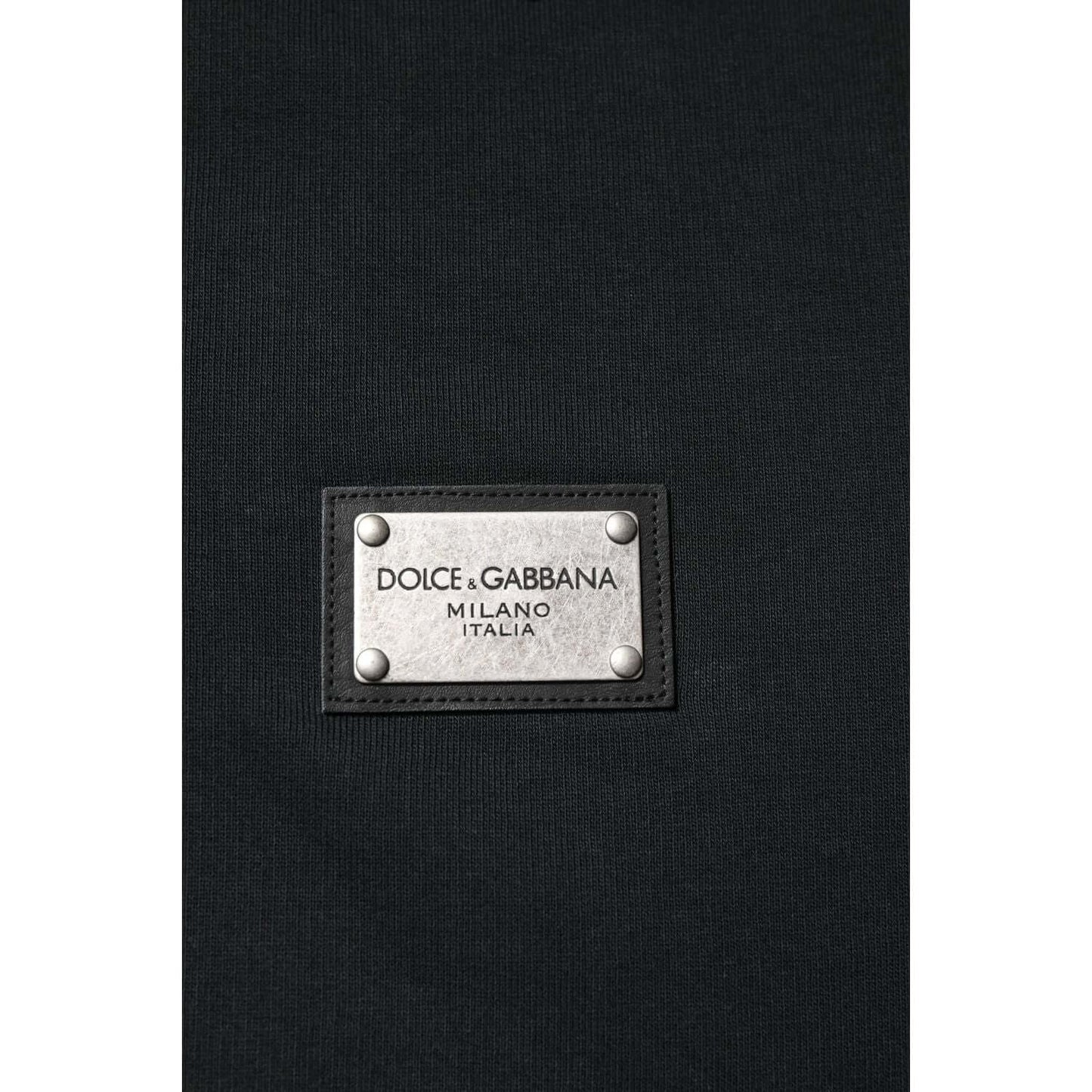 Dolce & Gabbana Black Logo Full Zip Hooded Men Sweatshirt Sweater TSH90597-54