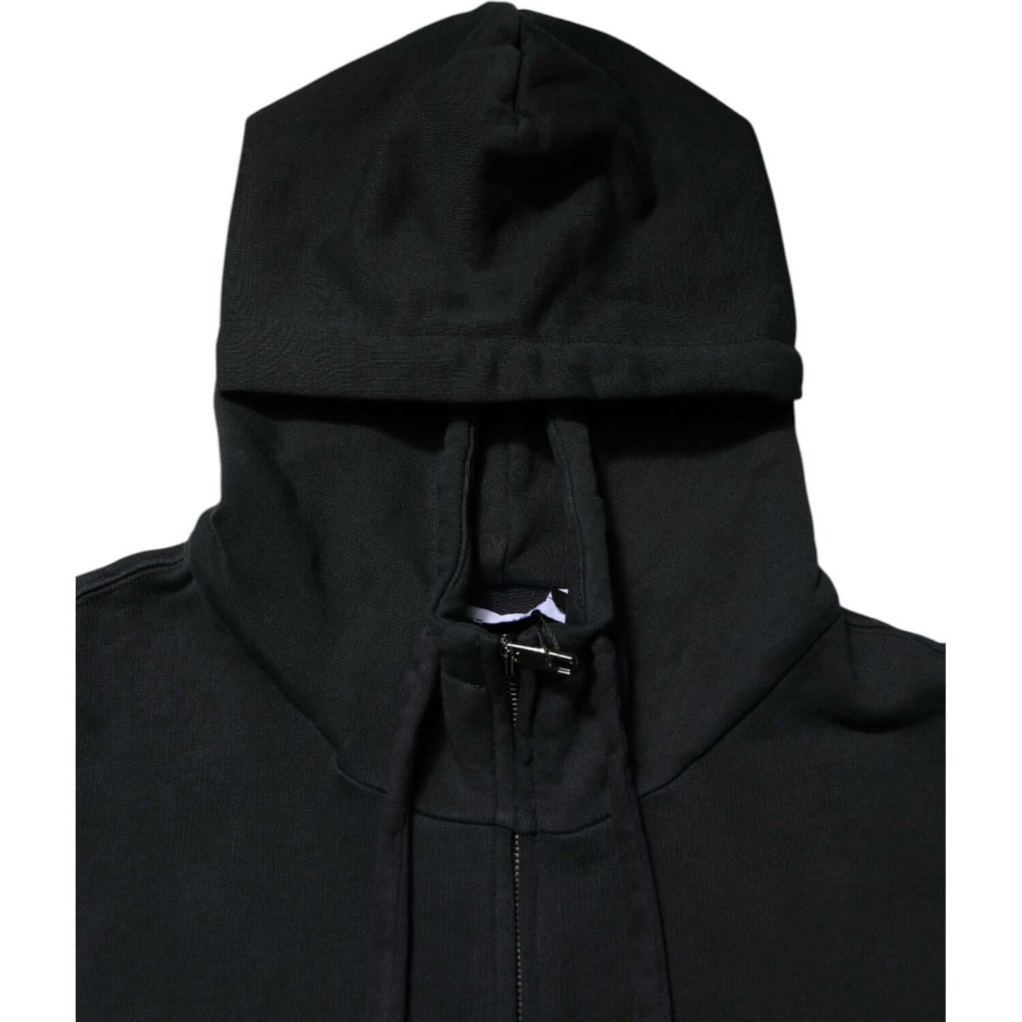 Dolce & Gabbana Black Logo Full Zip Hooded Men Sweatshirt Sweater TSH90598-44