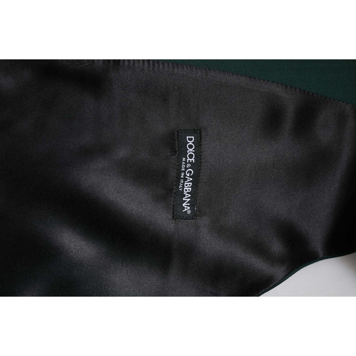 Dolce & Gabbana Green Wool Dress Formal Men Waistcoat Vest TSH90457-48