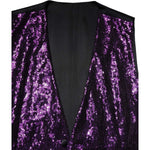 Dolce & Gabbana Purple Sequined Dress Formal Waistcoat Vest TSH90473-48