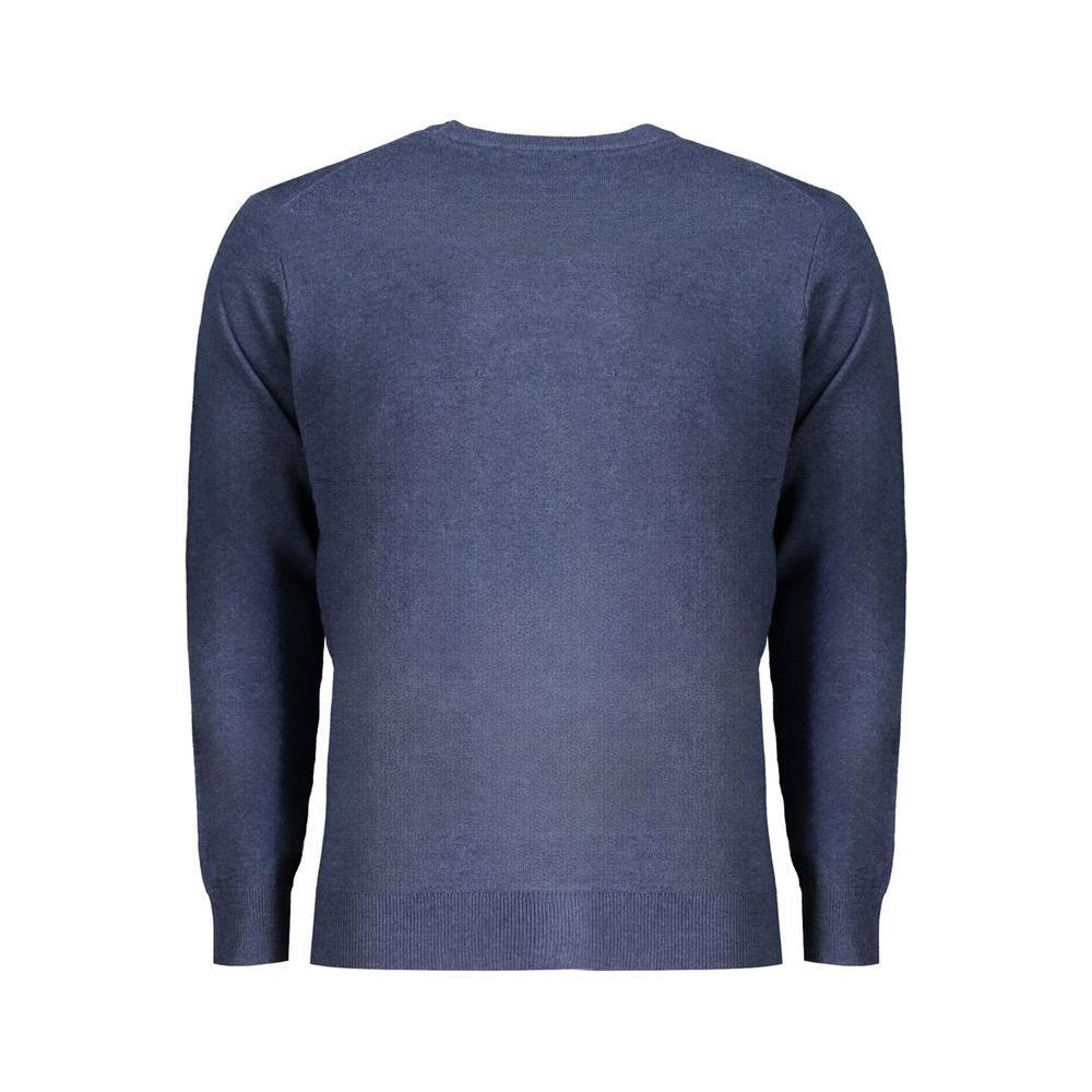 Norway 1963 Blue Wool Men Sweater NO-32040-3XL