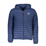 North Sails Blue Polyamide Men Jacket NO-23207-XXL