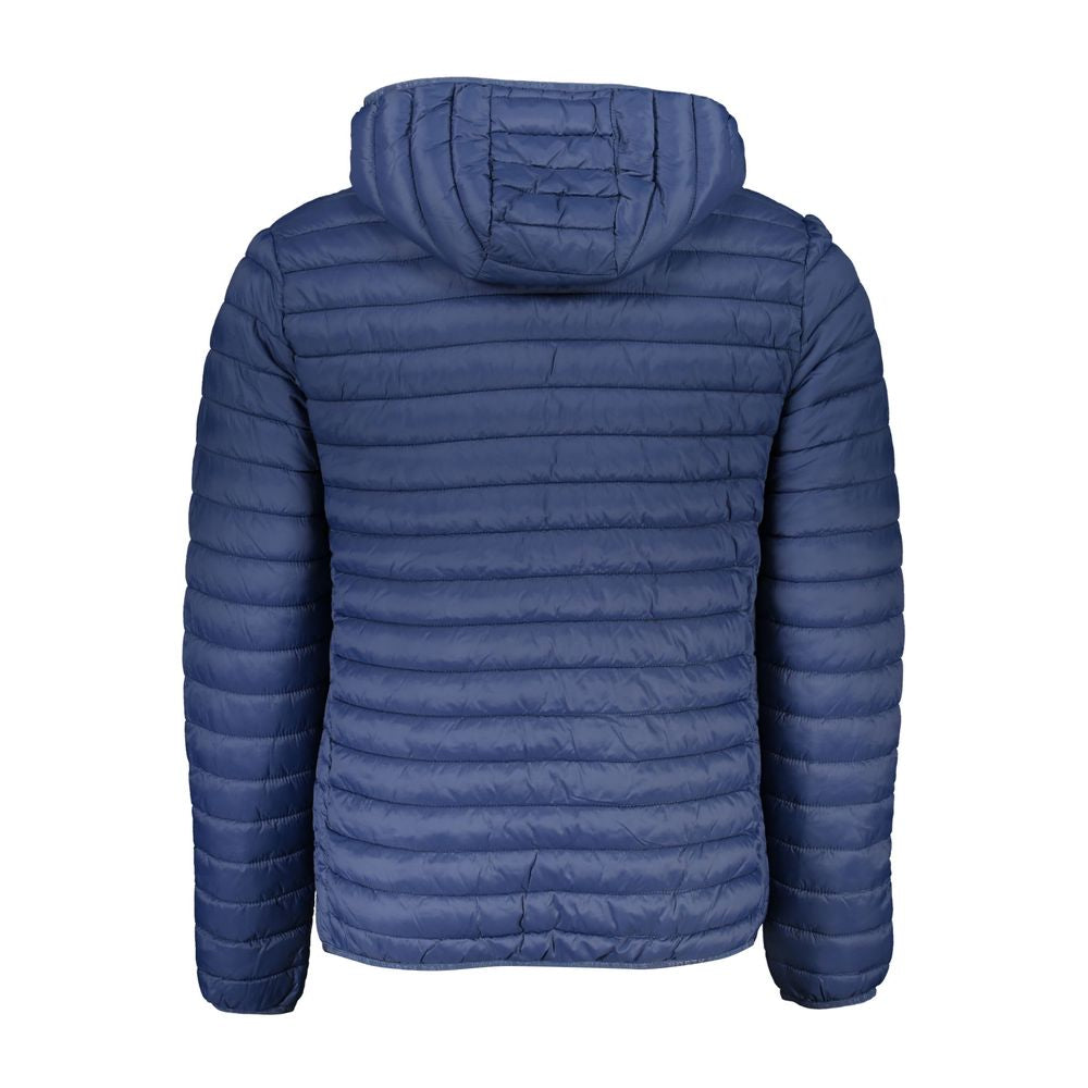 North Sails Blue Polyamide Men Jacket NO-23207-XXL