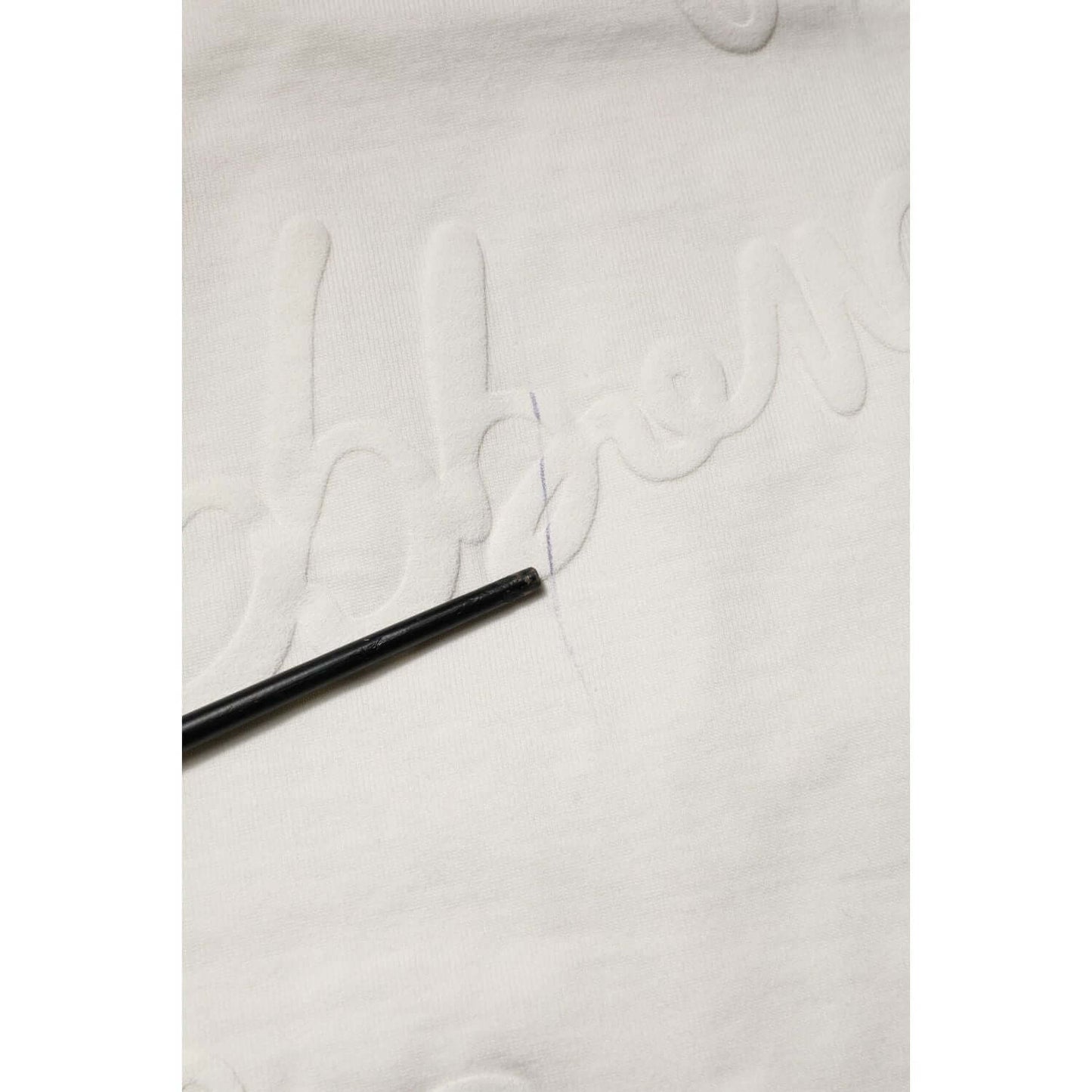 Dolce & Gabbana White Cotton Logo Embossed Crew Neck T-shirt TSH90502-48