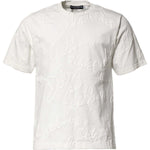 Dolce & Gabbana White Cotton Logo Embossed Crew Neck T-shirt TSH90503-44
