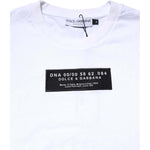 Dolce & Gabbana White Cotton Logo Patch Crew Neck T-shirt TSH90508-48