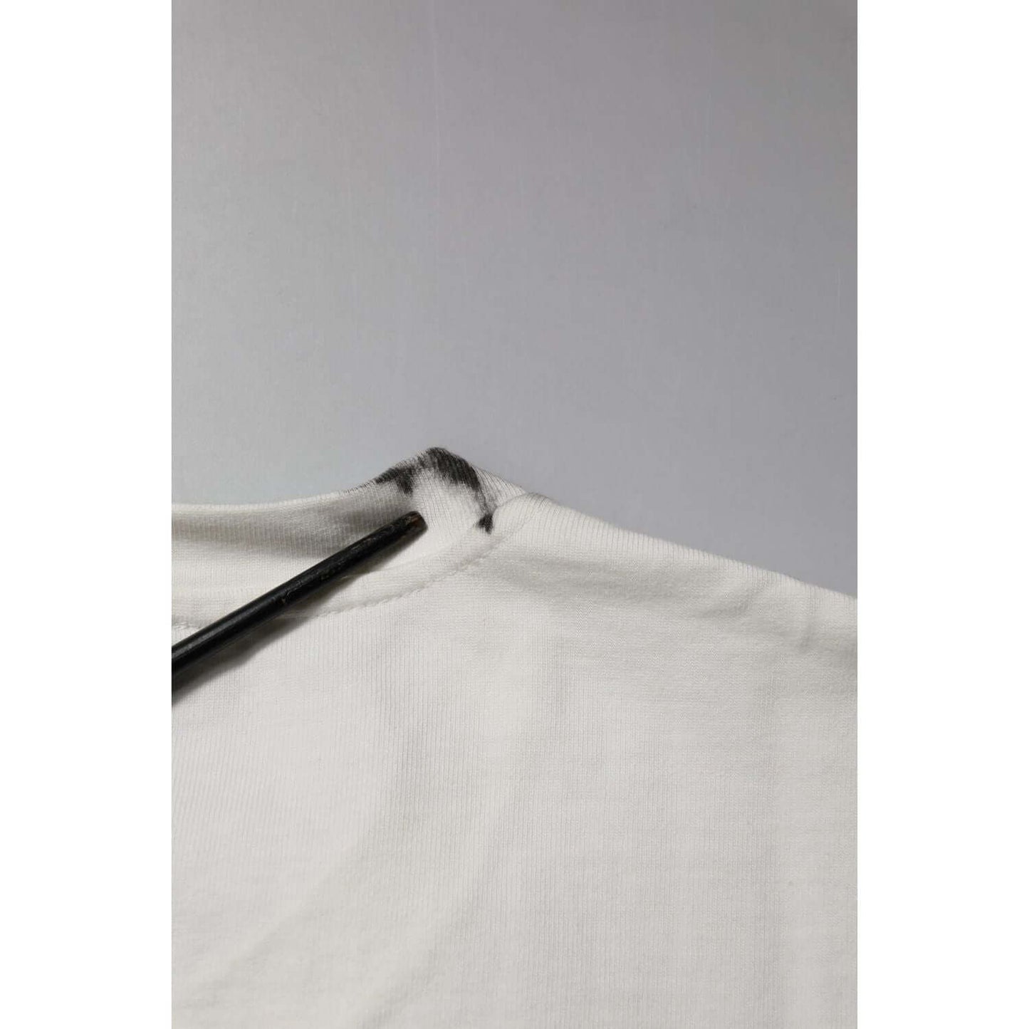 Dolce & Gabbana White Cotton DG Logo Print Round Neck T-shirt TSH90611-46