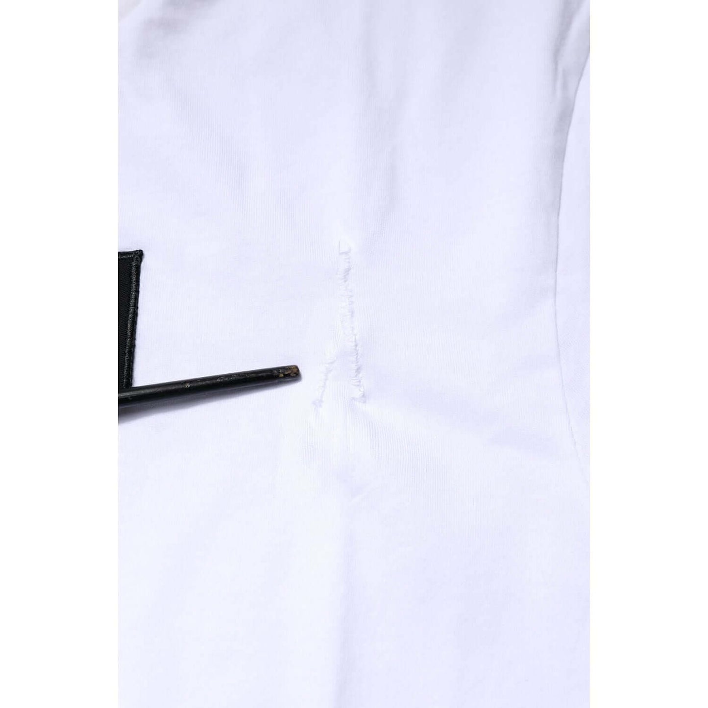 Dolce & Gabbana White Cotton Logo Patch Crew Neck T-shirt TSH90631-48