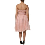 Dolce & Gabbana Pink Silk Chiffon A-line Pleated Midi Dress DR81480-42