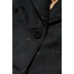 Dolce & Gabbana Black Single Breasted Trench Coat Jacket KOS2319-40