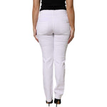 Dolce & Gabbana White Floral Sequined GIRLY Denim Jeans PAN76309-36