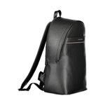 Tommy Hilfiger Black Polyester Men Backpack TO-36369