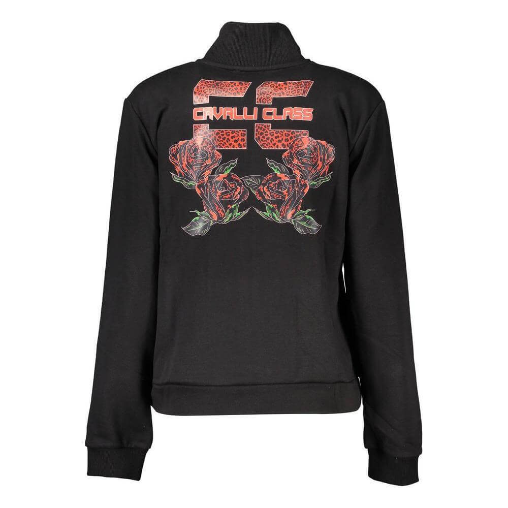 Cavalli Class Black Cotton Women Sweater CA-37950-S