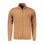 Coveri Moving Brown Viscose Men Cardigan CO-33056-XL